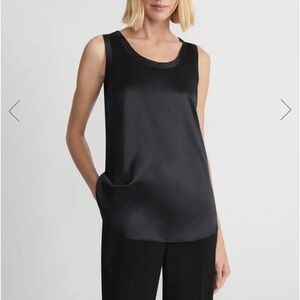 LAFAYETTE 148 NEW YORK SILK CHARMEUSE REVERSIBLE PERLA BLOUSE